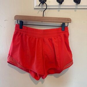 Women's Orange Athletic Shorts